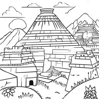 Inca Civilization Coloring Page | Inca coloring page