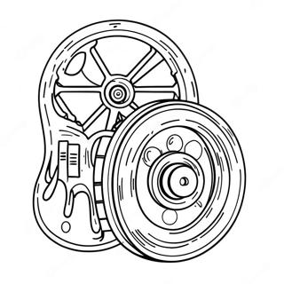 Fun Pulley System Coloring Page | Simple Machines coloring page