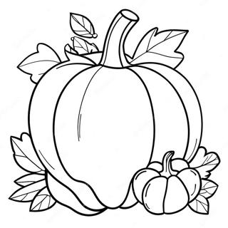 October Pumpkin Coloring Page | October coloring page