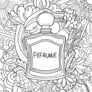 Perfume Bottle Coloring Page | Perfume coloring page