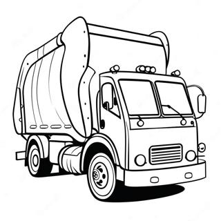Garbage Truck Coloring Page | Garbage Truck coloring page