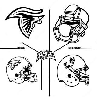 NFL Logos Coloring Page | All NFL Logos coloring page