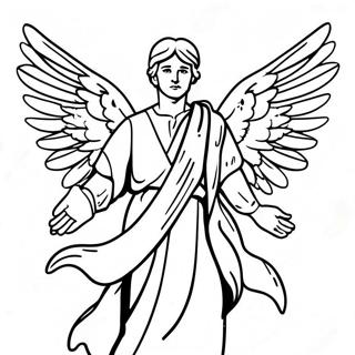 Isaiah with Colorful Wings Coloring Page | Isaiah coloring page