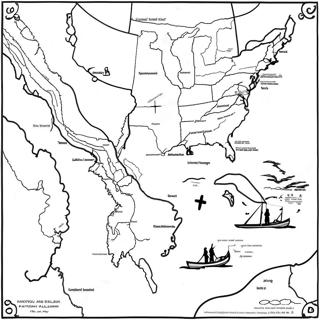Lewis and Clark Expedition Map Coloring Page | Lewis and Clark coloring page