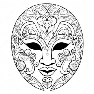 Mask Coloring Page | The Mask coloring page