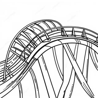 Hershey Park Roller Coaster Coloring Page | Hershey Park coloring page