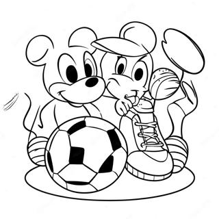 Disney Sports Coloring Page | Disney Sports coloring page