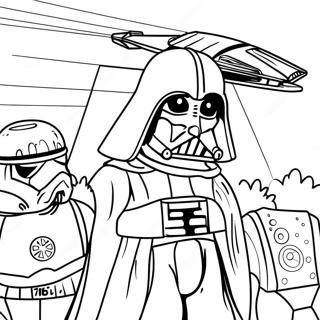 Star Wars Coloring Page for Adults | Star Wars for Adults coloring page