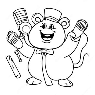 Sing Coloring Page | Sing coloring page