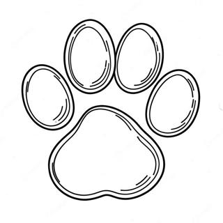 Paw Print Coloring Page | Paw Print coloring page