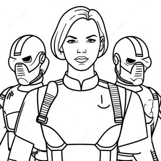 Bad Batch Characters Coloring Page | Bad Batch coloring page