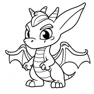 Spyro the Dragon Skylander Coloring Page | Skylander coloring page