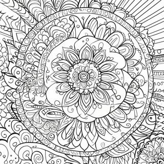 Soothing Mandala Patterns Coloring Page | Calming coloring page