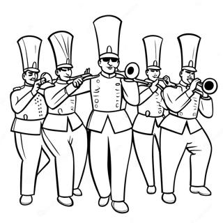 Marching Band Coloring Page | Marching Band coloring page
