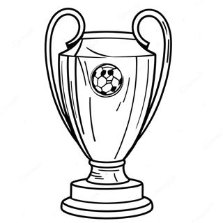 Champions League Trophy Coloring Page | Champions League coloring page