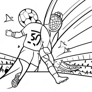 Exciting Champions League Match Coloring Page | Champions League coloring page