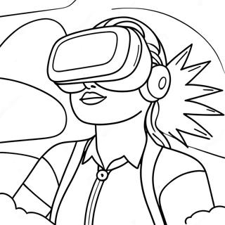 VR Coloring Page | VR coloring page