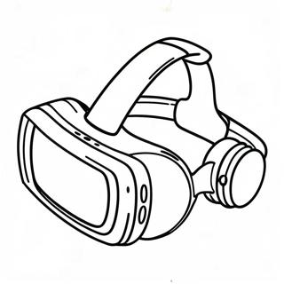 Colorful VR Headset Coloring Page | VR coloring page