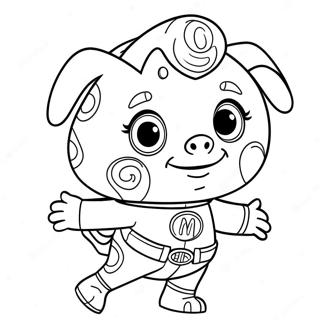 Alpha Pig Super Why Coloring Page | Alpha Pig Super Why coloring page