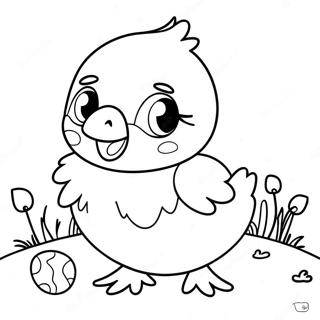 Easter Chick Coloring Page | Easter Chick coloring page