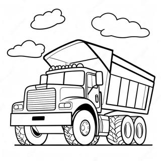 Dump Truck Coloring Page | Dump Truck coloring page