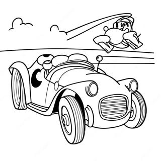 Mickey Et Les Coureurs De La Route Coloriages