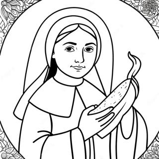 St Bernadette Coloring Page | St Bernadette coloring page