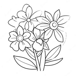Flowers Coloring Page | Flowers coloring page