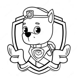 Paw Patrol Abzeichen Ausmalbild | Paw Patrol Abzeichen Ausmalbild
