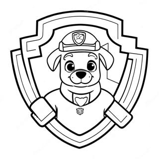 Distintivo Da Patrulha Canina Páginas para Colorir