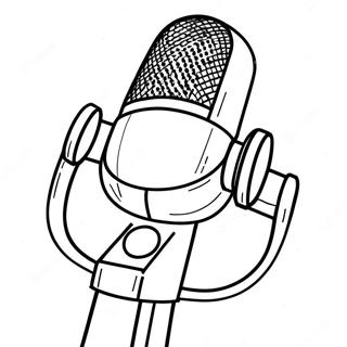 Microphone Coloring Page | Microphone coloring page