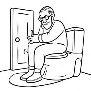 Skibidi Toilet Camera Man Coloring Page | Skibidi Toilet Camera Man coloring page