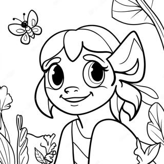 FernGully Characters Coloring Page | FernGully coloring page