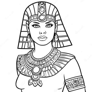 Cleo De Nile in Stylish Outfit Coloring Page | Monster High Cleo coloring page