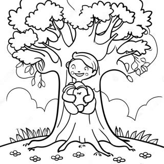 Happy Giving Tree Coloring Page | The Giving Tree coloring page