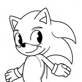 Monster Sonic Coloring Pages