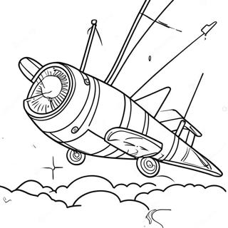 Dusty Crophopper in Action Coloring Page | Disney Planes coloring page