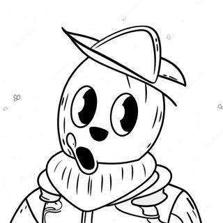 Peely Fortnite Coloring Page | Peely Fortnite coloring page