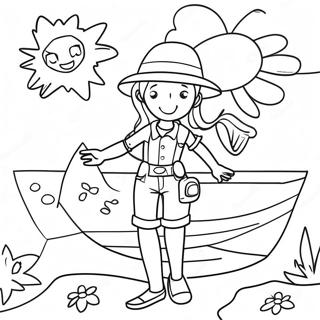 Summer Safety Tips Coloring Page | Summer Safety coloring page