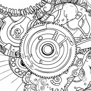 Gear Coloring Page | Gear coloring page