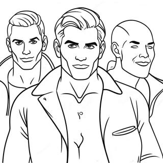 Hot Dudes Coloring Page | Hot Dudes coloring page