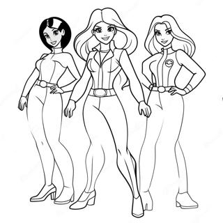 Totally Spies Coloring Page | Totally Spies coloring page
