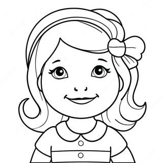Little Miss Coloring Page | Little Miss coloring page
