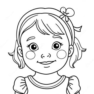 Little Miss Sunshine Coloring Page | Little Miss coloring page