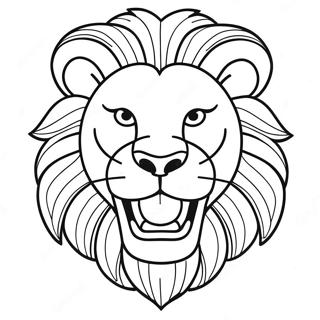 Roaring Lion Coloring Page | Roaring Lion coloring page