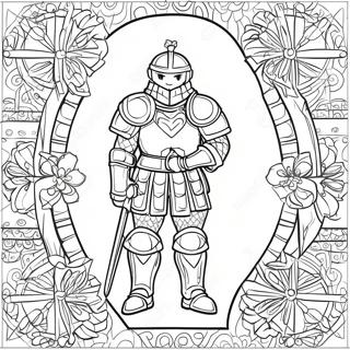 Page à colorier de l'armure de Dieu | Page de coloriage Armure de Dieu