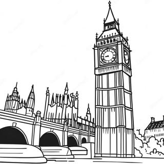Big Ben Coloring Page | Big Ben coloring page