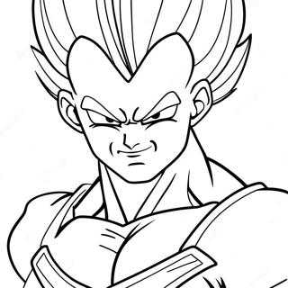 Majin Vegeta Páginas para Colorear