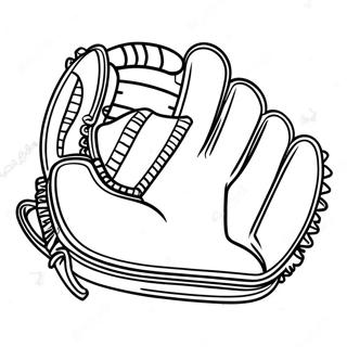 Baseball Glove Coloring Page | Baseball Glove coloring page