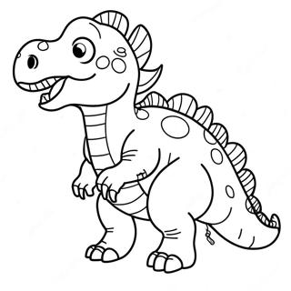 Hybrid Dinosaur Coloring Page | Hybrid Dinosaur coloring page